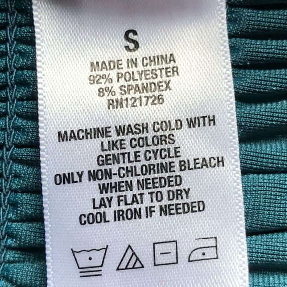 Aeropostale Velvety top off shoulder stretchy short sleeves Teal Small - Picture 3 of 5